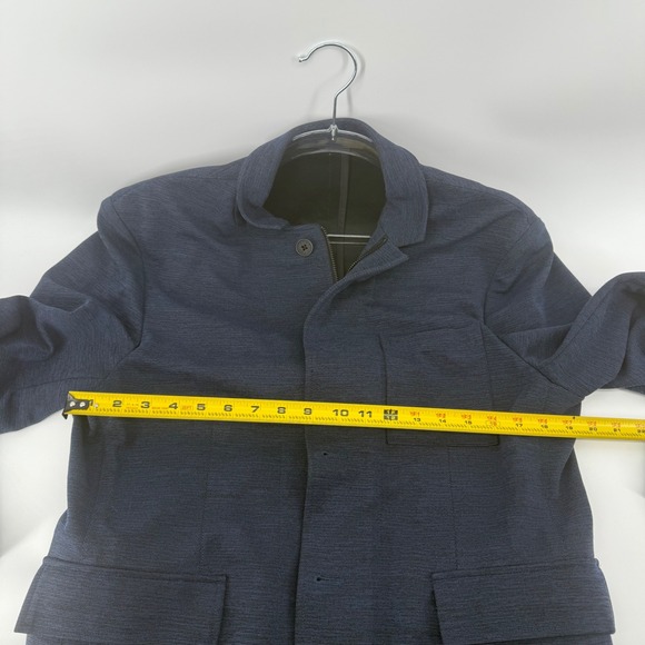 DKNY Women's Navy Blue Textured Blazer Jacket Size M Casual‎ Workwear - Picture 4 of 6